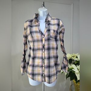 Guess Plaid Button Shirt Sz.L Long Sleeve